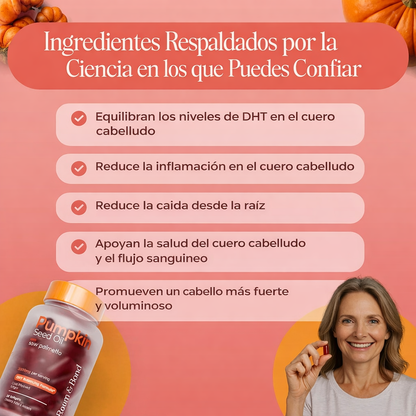 Cápsulas blandas de aceite de calabaza
